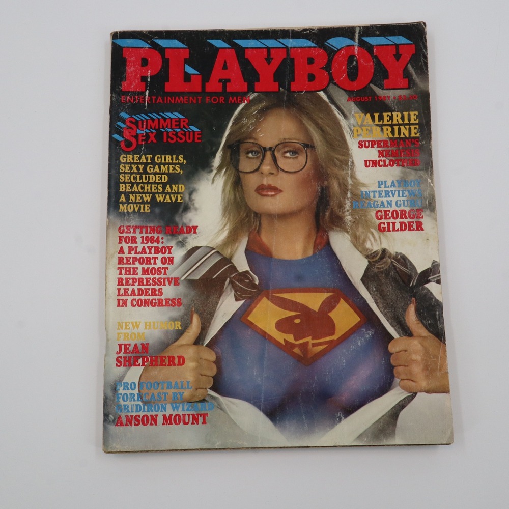 Playboy Magazine Men August 1981 Valerie Perrine Summer Sex Issue Vintage 80s
